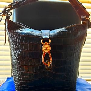Dooney & Bourke Croco Embossed Shoulder Bag